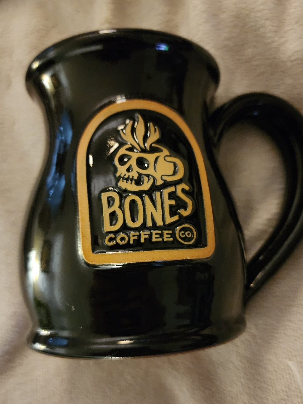 Official Bones Coffee Company Skull Logo Handthrown Mug